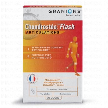 GRANIONS Chondrosteo Flash articulations gélules x 40