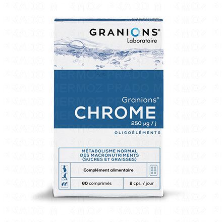 GRANIONS Oligoéléments - Chrome 250µg boite de 60 comprimés