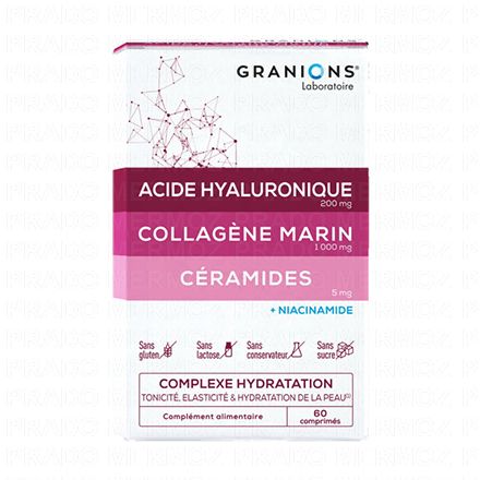 GRANIONS Collagène Complexe Hydratation Peau 60 comprimés