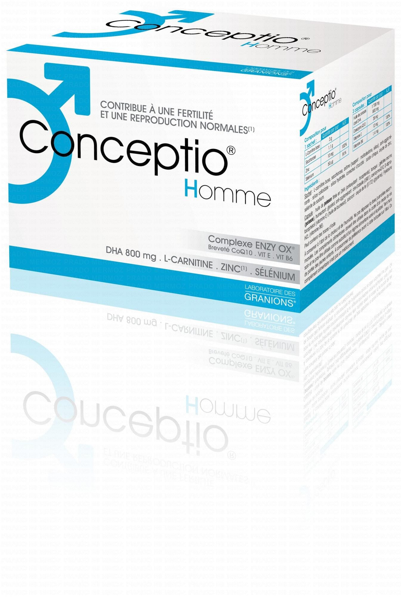 Granions Conceptio Homme 90 capsules et 30 sachets