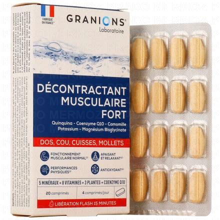 GRANIONS Décontractant Musculaire Fort x20 comprimés