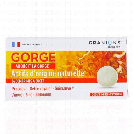 GRANIONS Gorge x24 comprimés à sucer