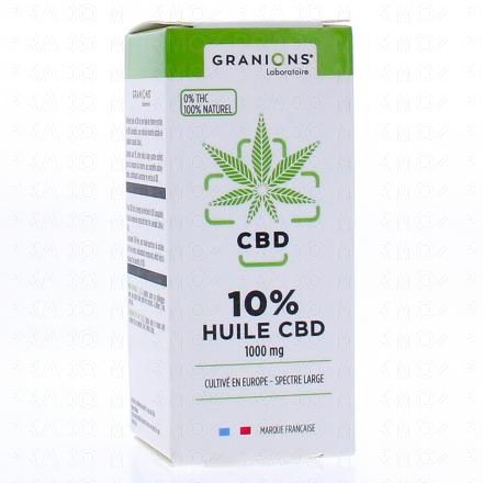 GRANIONS CBD - Huile de CBD 10ml (10% - 1000mg cbd)