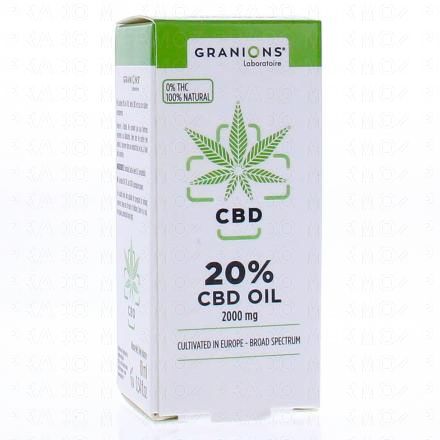 GRANIONS CBD - Huile de CBD 10ml (20% - 2000mg cbd)