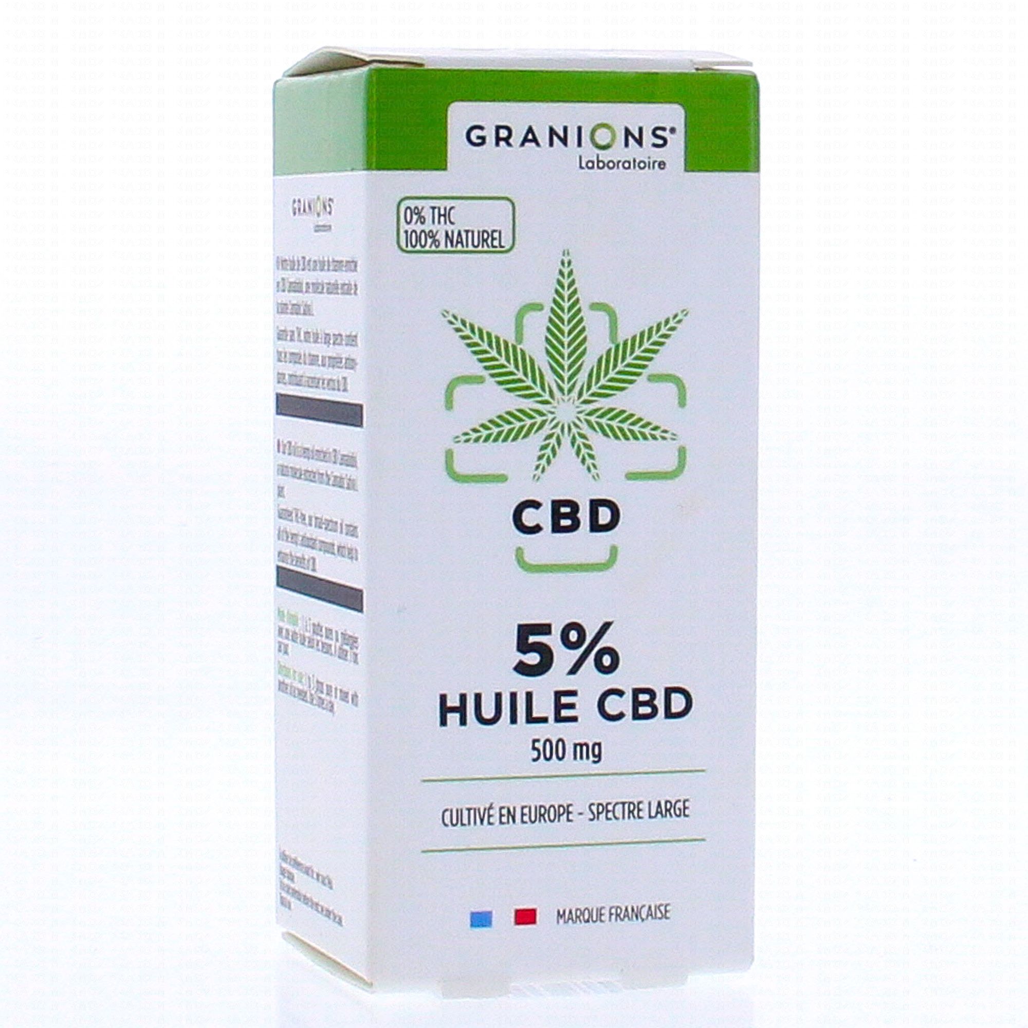 Huile de CBD 40%, 10ml  Laboratoire des Granions - Parapharmacie Boticinal