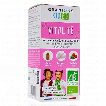 GRANIONS Kid bio Vitalité Flacon 125ml