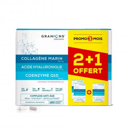 GRANIONS Les essentiels - Complexe anti-age (lot 2 x 60 comprimés + 1 offert)