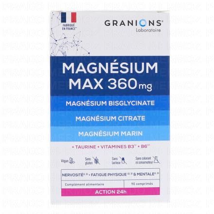 GRANIONS Magnesium Max 360mg 90 comprimés