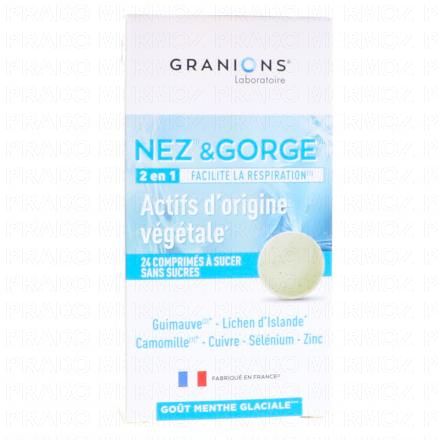 GRANIONS Nez & Gorge 2en1 x24 comprimés à sucer