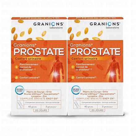 GRANIONS Prostate lot de 2 boites de 40 gélules