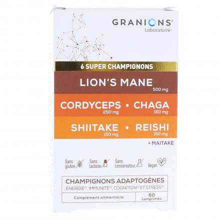 GRANIONS Super Complexe Champignons 60 comprim&eacute;s