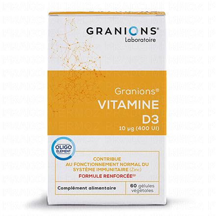 GRANIONS Les essentiels - Vitamine D3 10µG (400 UI)