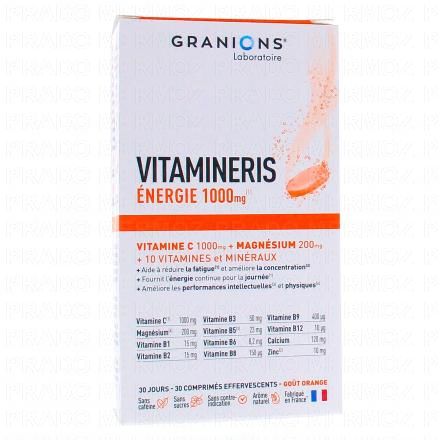 GRANIONS Vitamineris Energie 1000mg 30 comprimés effervescents