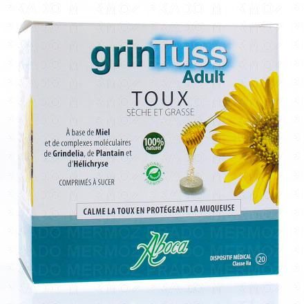 ABOCA Grintuss - Toux s&egrave;che et grasse adulte x20 comprim&eacute;s