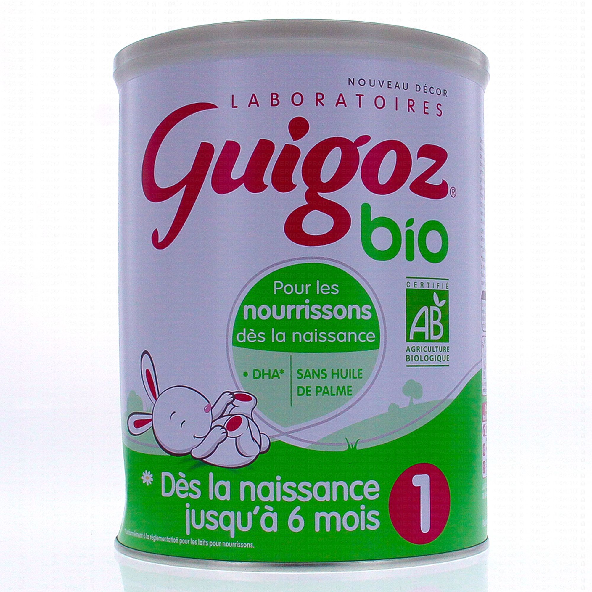 GUIGOZ Lait bio 1er age de 0-6mois 800g - Parapharmacie Prado Mermoz