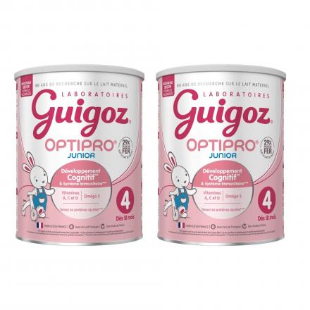 GUIGOZ Optipro Junior Lait 4&egrave;me &acirc;ge (lot 2 x 900g)