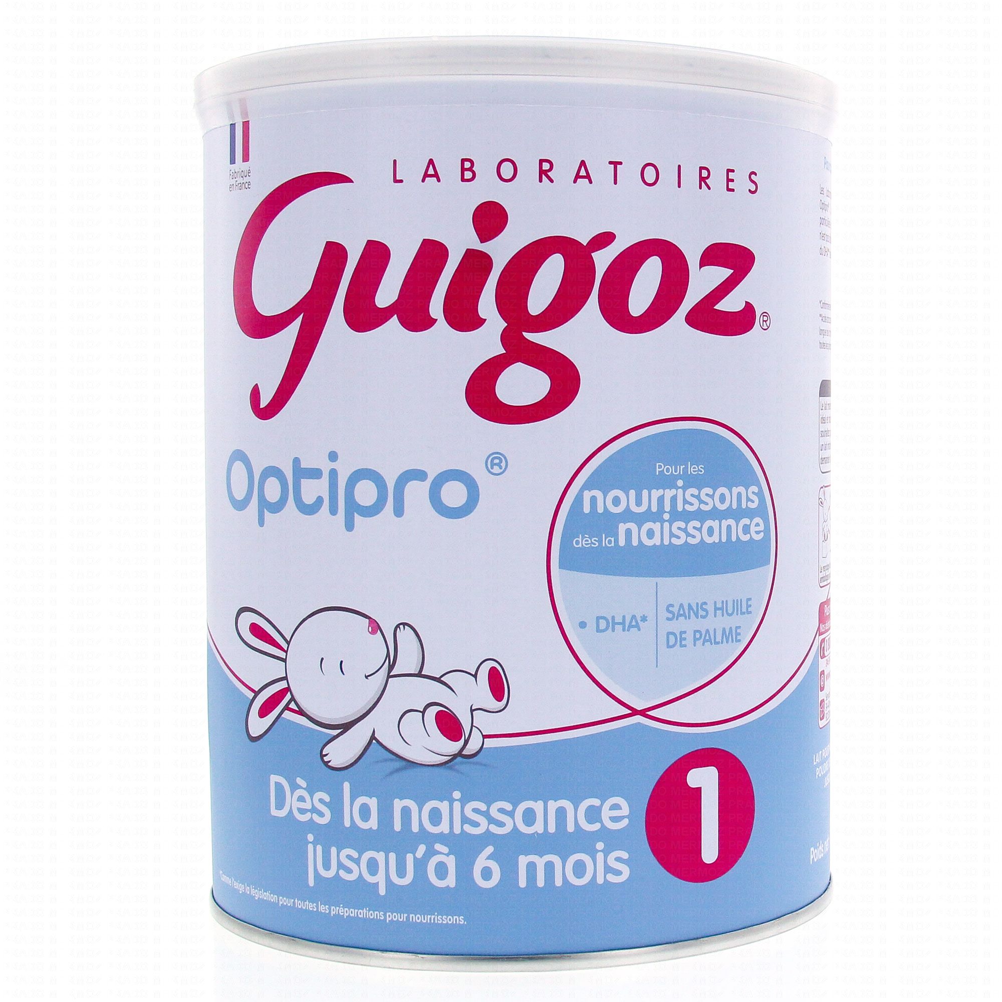 GUIGOZ Optipro Lait 1er âge 0-6 mois - Parapharmacie Prado Mermoz