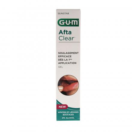 GUM Afta Clear gel aphtes et lésions buccales tube 10ml