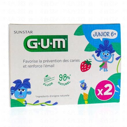 Junior Dentifrice 6ans+ gout fraise 2x50ml 4