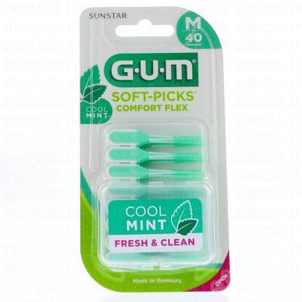 GUM Soft-Picks Comfort Flex bâtonnet interdentaire Médium (x40)
