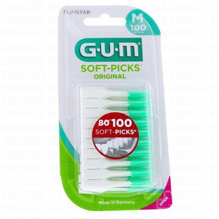 GUM Soft picks original bâtonnet interdentaire Medium (x100)