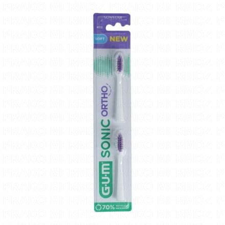 Sonic Ortho - Brossette de Rechange Pour Brosse à Dents Sonic Souple lot de 2