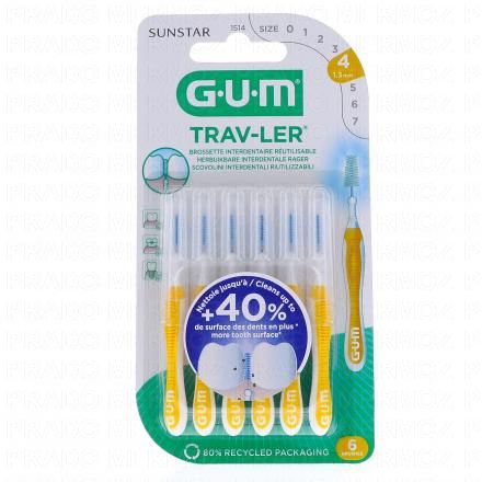 Travler brossettes interdentaires n°1514 - 1.3mm x6 brossettes