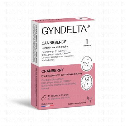 GYNDELTA Protecteur urinaire 36 mg PACs (30 gélules)