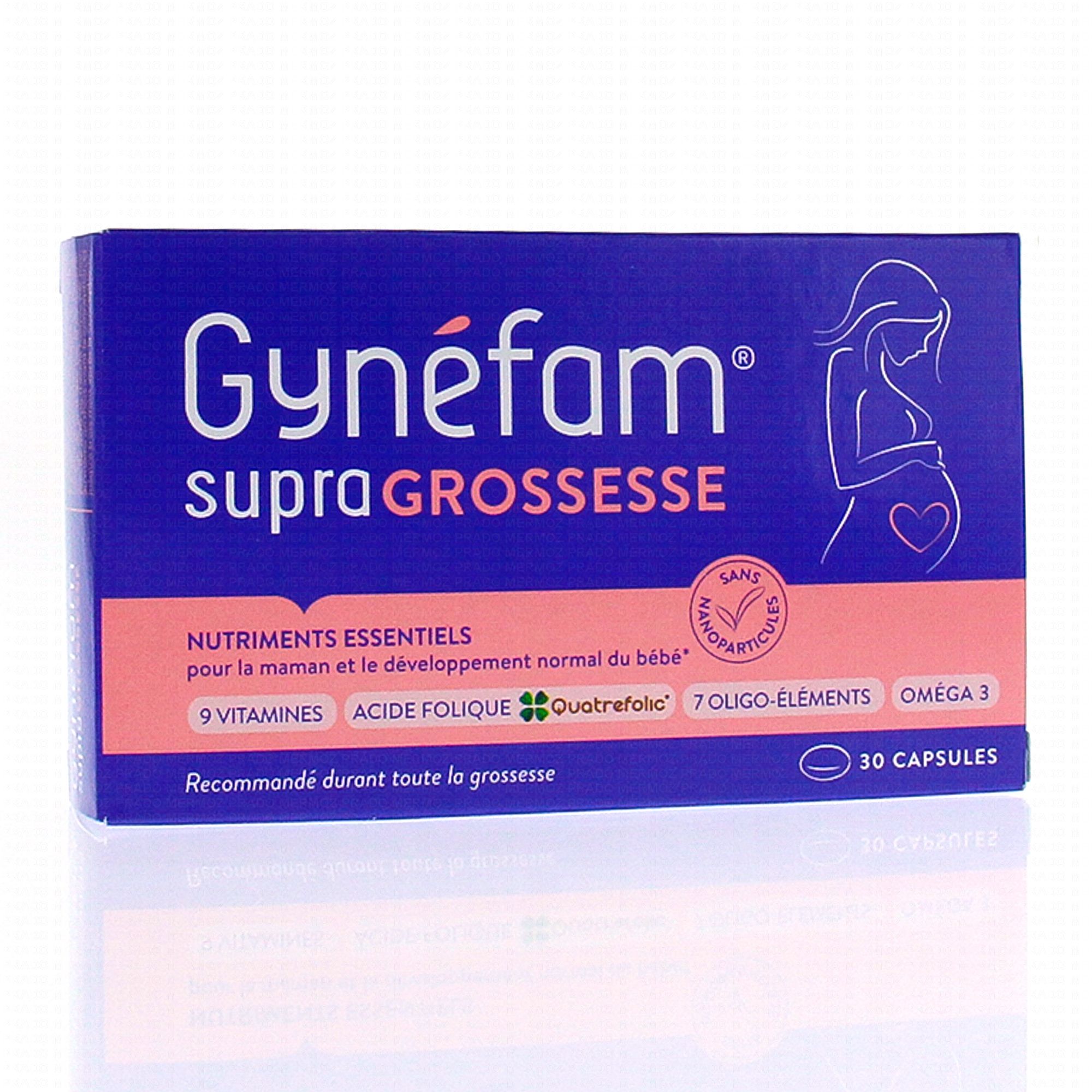 GYNEFAM supra grossesse 90 capsules - Parapharmacie Prado Mermoz