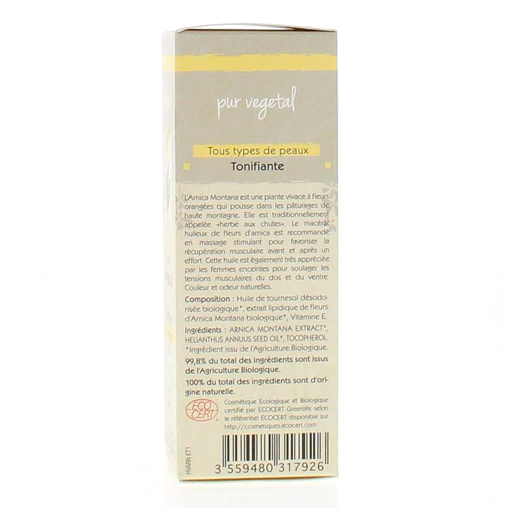 HAUT-SEGALA Huile végétale d'Arnica BIO flacon 50 ml