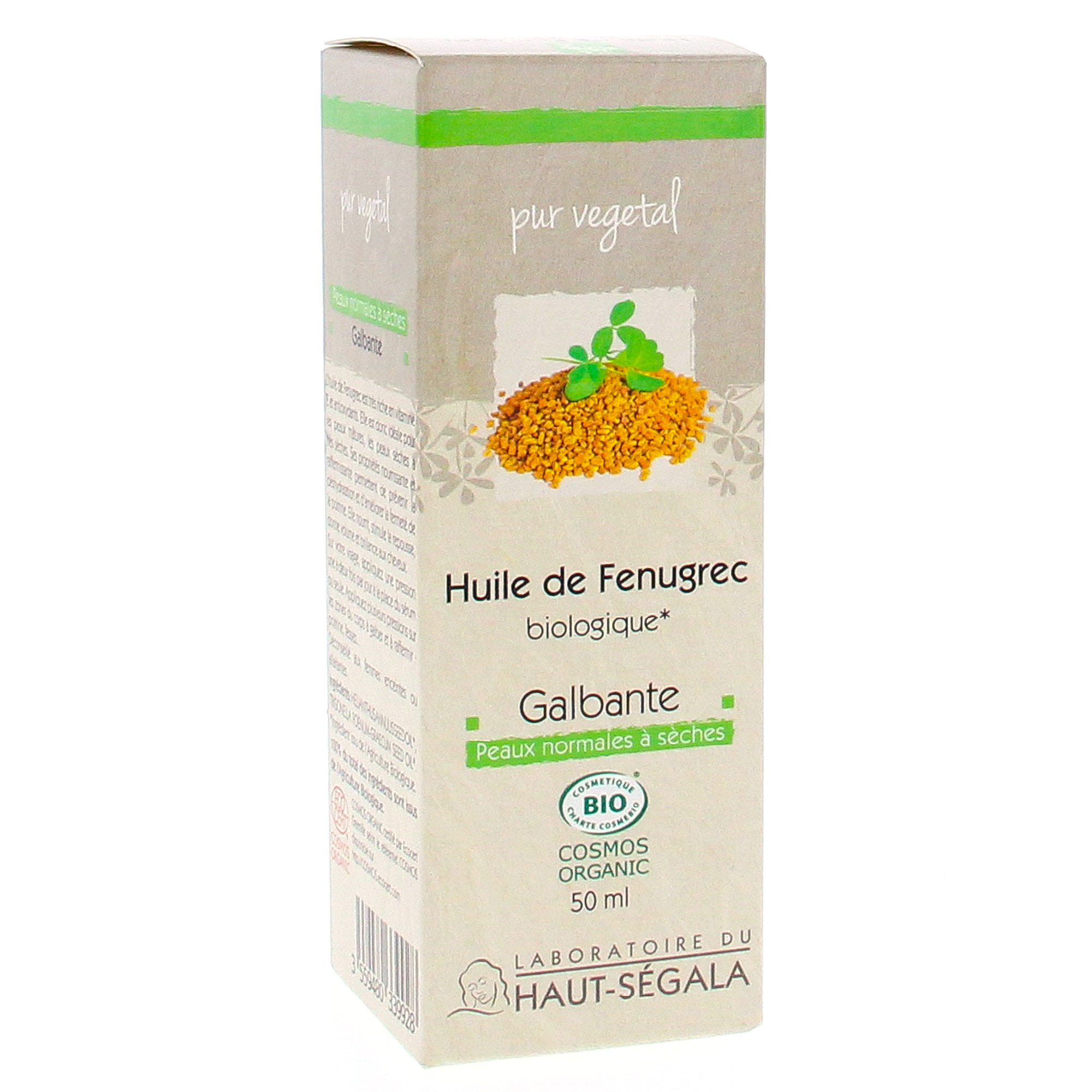 Huile de Fenugrec bio galbante peau normale 50ml est une huile