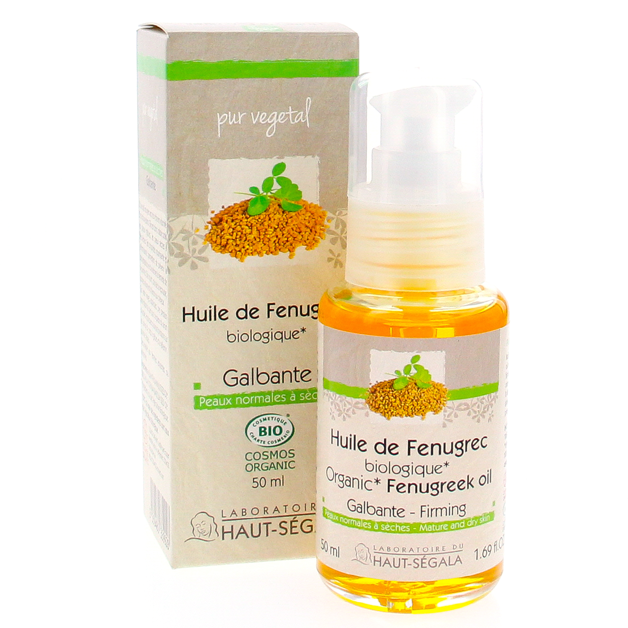 Huile de Fenugrec bio galbante peau normale 50ml est une huile