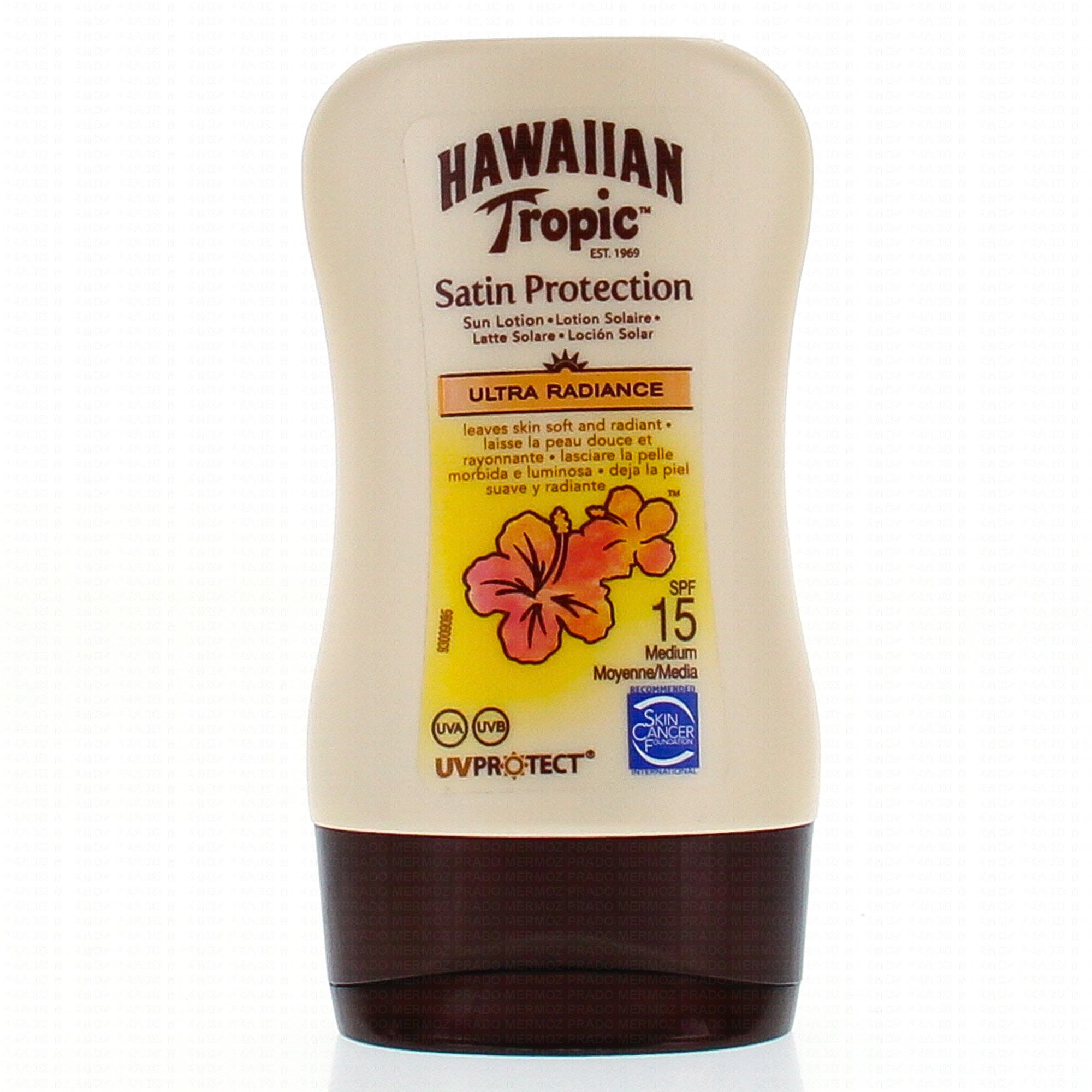 HAWAIIAN TROPIC Satin protection lotion solaire SPF 15 tube 100ml