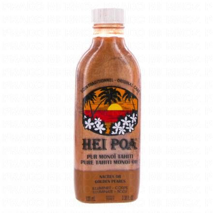 HEI POA Huile de monoï nacré or Flacon 100ml