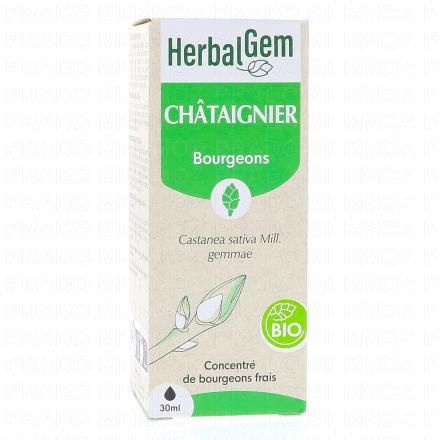 HERBALGEM Concentré de bourgeons frais - Châtaigner bourgeons Bio 30ml