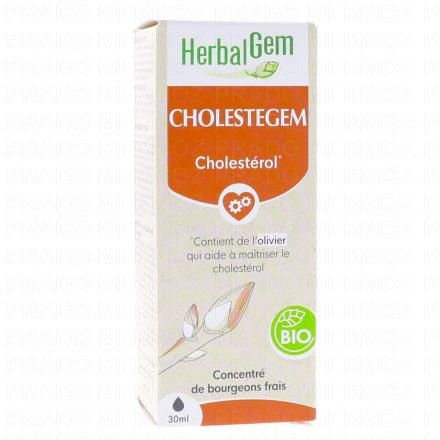 HERBALGEM Concentré de bourgeons frais - Cholestegem Cholestérol Bio 30ml