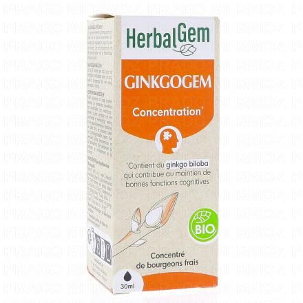 HERBALGEM Concentré de bourgeons frais - Ginkgogem concentration bio 30ml