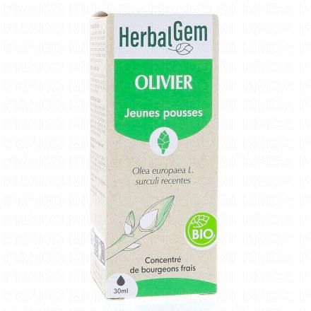 HERBALGEM Concentr&eacute; de bourgeons frais - Olivier jeunes pousses Bio 30ml