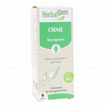 HERBALGEM Concentré de bourgeons frais - Orme bourgeons Bio 30ml