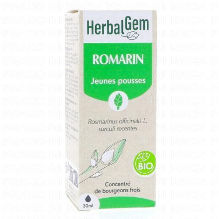 HERBALGEM Concentré de bourgeons frais - Romarin jeunes pousses bio 30ml