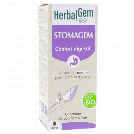 HERBALGEM Concentr&eacute; de bourgeons frais - Stomagem Confort intestinal Bio 30ml
