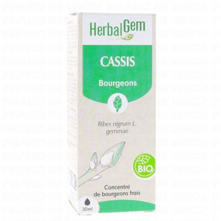 HERBALGEM Concentré du bourgeons frais - Cassis bourgeons Bio 30ml