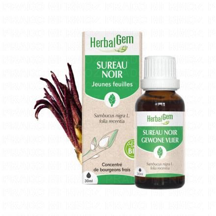 HERBALGEM Concentr&eacute; du bourgeons frais - Sureau noir jeunes feuilles bio 30ml