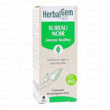HERBALGEM Concentr&eacute; du bourgeons frais - Sureau noir jeunes feuilles bio 30ml