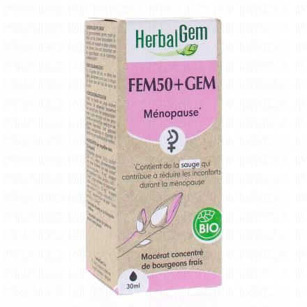 HERBALGEM FEM50+GEM Ménopause Bio 30 ml