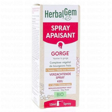 HERBALGEM Spray Apaisant Gorge Bio spray 15ml
