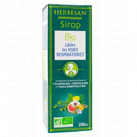 HERBESAN Sirop voies respiratoires Bio 200ml