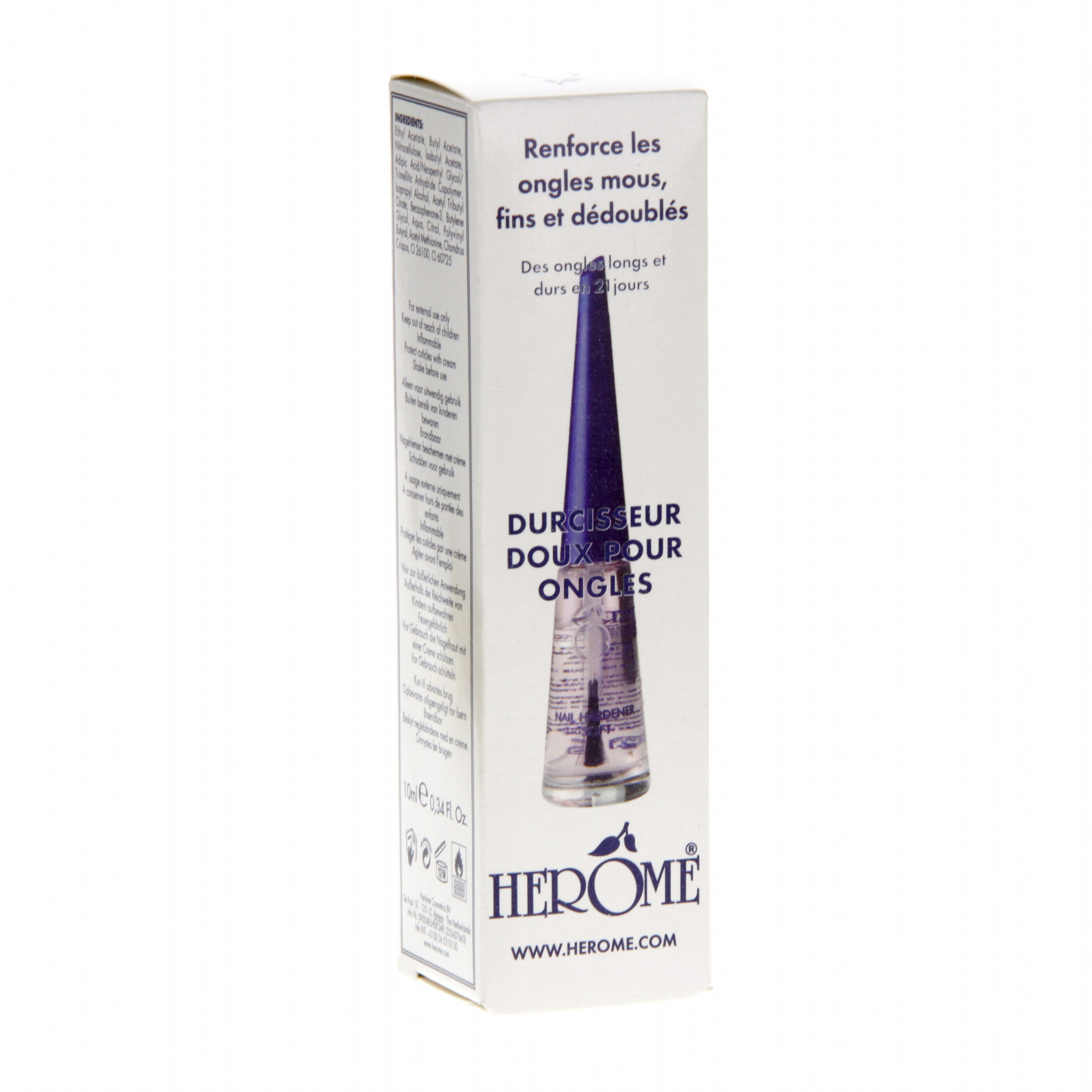 HERÔME Durcisseur doux pour les ongles flacon 8ml