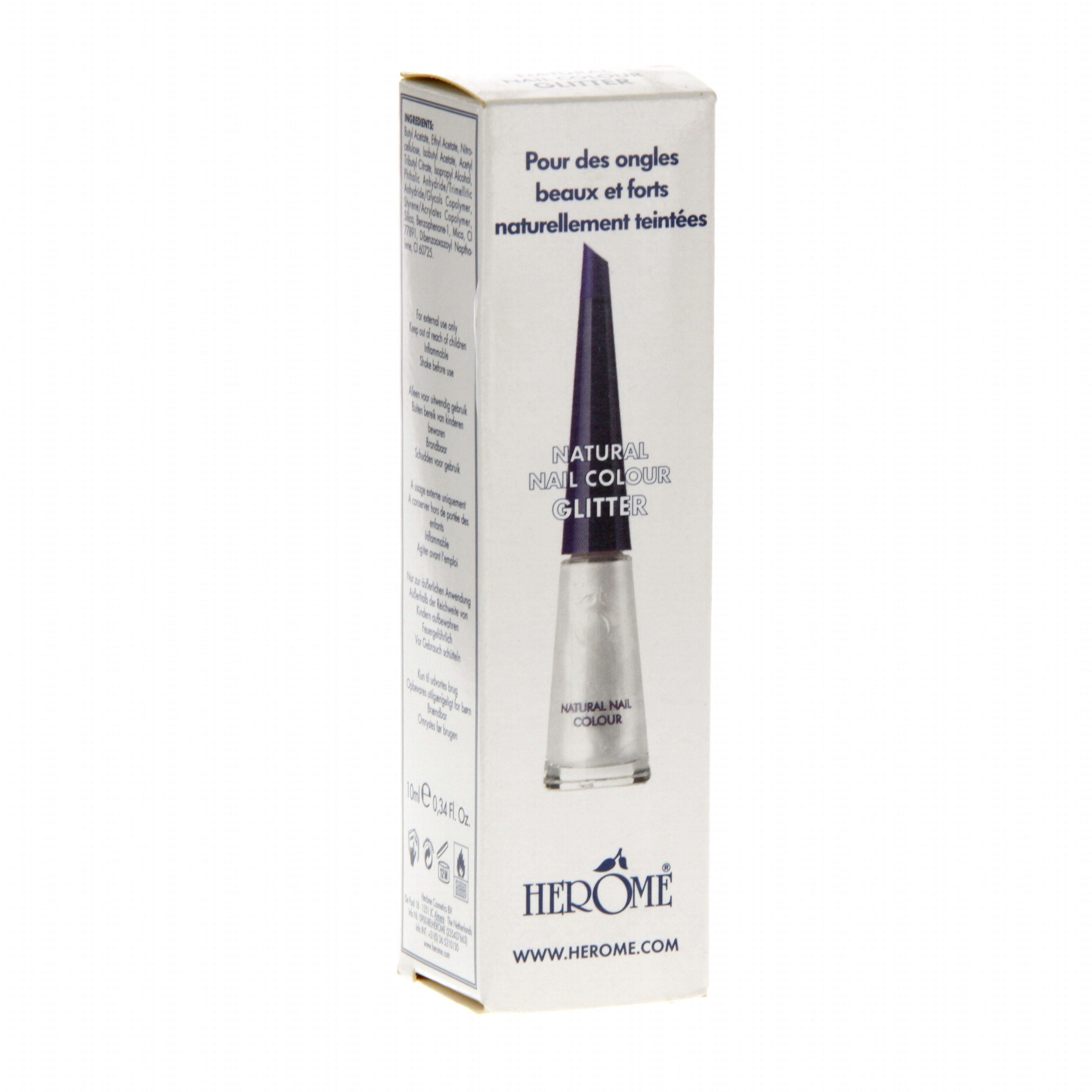 HERÔME Durcisseur doux pour ongles glitter flacon 10ml