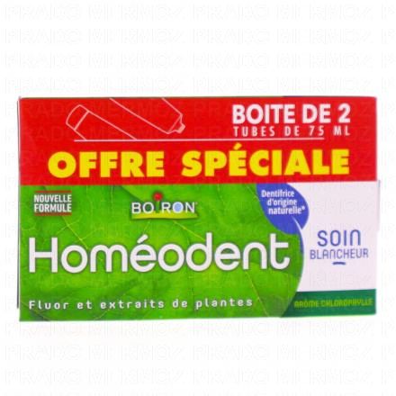HOMEODENT Soin blancheur lot de 2 x 75ml